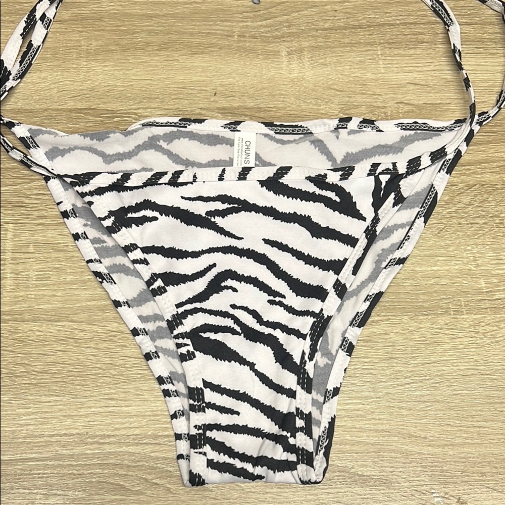 Zebra Print Bikini Bottom